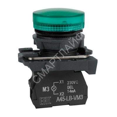 Лампа сигнальная OptiSignal D22 C5-L-M3 зел. пластик 230-240VAC XB5AVM3 КЭАЗ 332188 - Интернет-магазин СМАРТЛАЙФ