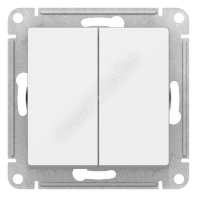 Переключатель перекрестный 2-кл. AtlasDesign 2хсх.7 10АХ механизм бел. SE ATN000173 - Интернет-магазин СМАРТЛАЙФ
