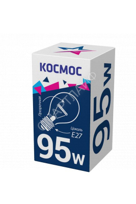 Лампа накаливания 95Вт A50/A55 прозрачная E27 230В КОСМОС LKsmSt55CL95E27v2 - Интернет-магазин СМАРТЛАЙФ