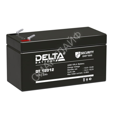 Аккумулятор ОПС 12В 1.2А.ч Delta DT 12012 - Интернет-магазин СМАРТЛАЙФ