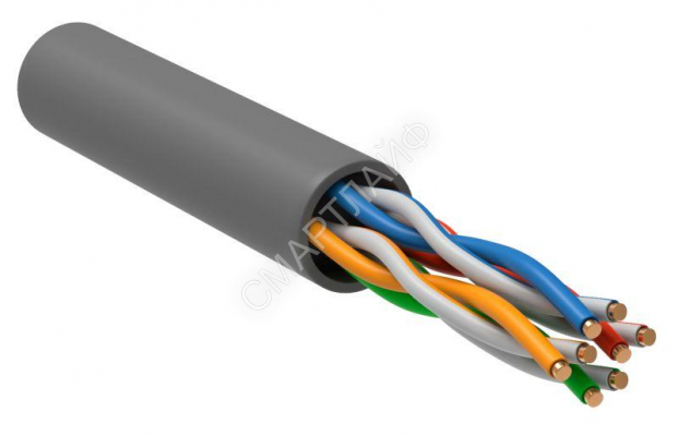 Кабель витая пара U/UTP кат.5E 4х2х24AWG solid LSZH сер. (м) ITK LC1-C5E04-121 - Интернет-магазин СМАРТЛАЙФ