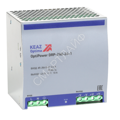 Блок питания OptiPower DRP-240-24-1 КЭАЗ 284549 - smartlife-ural.ru – Екатеринбург