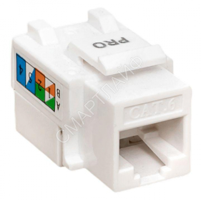 Модуль Keystone RJ45 кат.6 неэкранир. 110 IDC 90град. бел. TERACOM PRO EKF TRP-KSTN-90D-6UTP-WH - Интернет-магазин СМАРТЛАЙФ