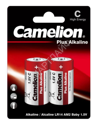 Элемент питания алкалиновый C/LR14 1.5В Plus Alkaline LR14-BP2 BL-2 (блист.2шт) Camelion 1653 - Интернет-магазин СМАРТЛАЙФ