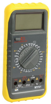 Мультиметр цифровой Professional MY61 IEK TMD-5S-061 - Интернет-магазин СМАРТЛАЙФ