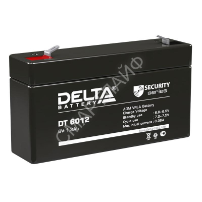 Аккумулятор ОПС 6В 1.2А.ч Delta DT 6012 - Интернет-магазин СМАРТЛАЙФ