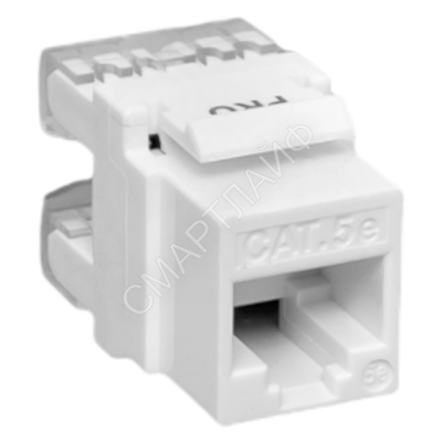 Модуль Keystone RJ45 кат.5E неэкранир. 110 IDC 180град. бел. TERACOM PRO EKF TRP-KSTN-180D-5EUTP-WH - Интернет-магазин СМАРТЛАЙФ