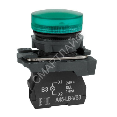 Лампа сигнальная OptiSignal D22 C5-L-B3 зел. пластик 24VAC/DC XB5AVB3 КЭАЗ 332189 - Интернет-магазин СМАРТЛАЙФ