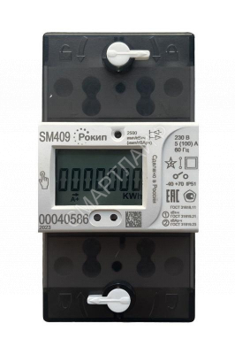 Счетчик SM409 1ф многотариф. Wi-Fi на DIN-рейку РОКИП SM409 - Интернет-магазин СМАРТЛАЙФ