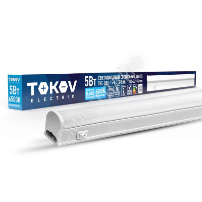 Светильник светодиодный ДБО Т5 5Вт 6.5К IP40 TOKOV ELECTRIC TKE-DBO-T5-0.3-5-6.5K - Интернет-магазин СМАРТЛАЙФ