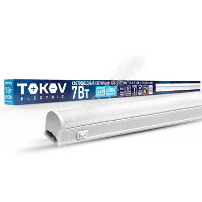 Светильник светодиодный ДБО Т5 7Вт 6.5К IP40 TOKOV ELECTRIC TKE-DBO-T5-0.6-7-6.5K - Интернет-магазин СМАРТЛАЙФ