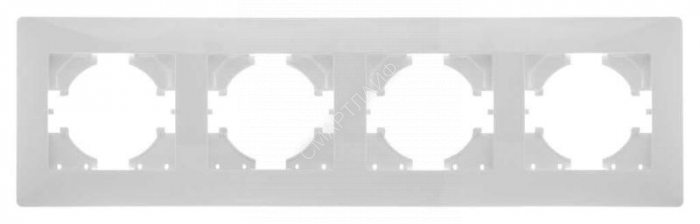 Рамка 4-м Bravo бел. GUSI С1040-001 - Интернет-магазин СМАРТЛАЙФ