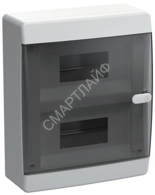 Корпус пластиковый ЩРН-П-18 IP41 черн. прозр. дверь UNION Compact IEK UIC-KP12-N-18-41-K01 - Интернет-магазин СМАРТЛАЙФ