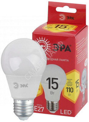 Лампа светодиодная RED LINE LED A60-15W-827-E27 R 15вт A60 груша 2700К тепл. бел. E27 Эра Б0046355 - smartlife-ural.ru – Екатеринбург