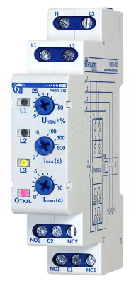 Реле напряжения перекоса и последовательности фаз РНПП-312 НовАтек-Электро 3425600312 - smartlife-ural.ru – Екатеринбург